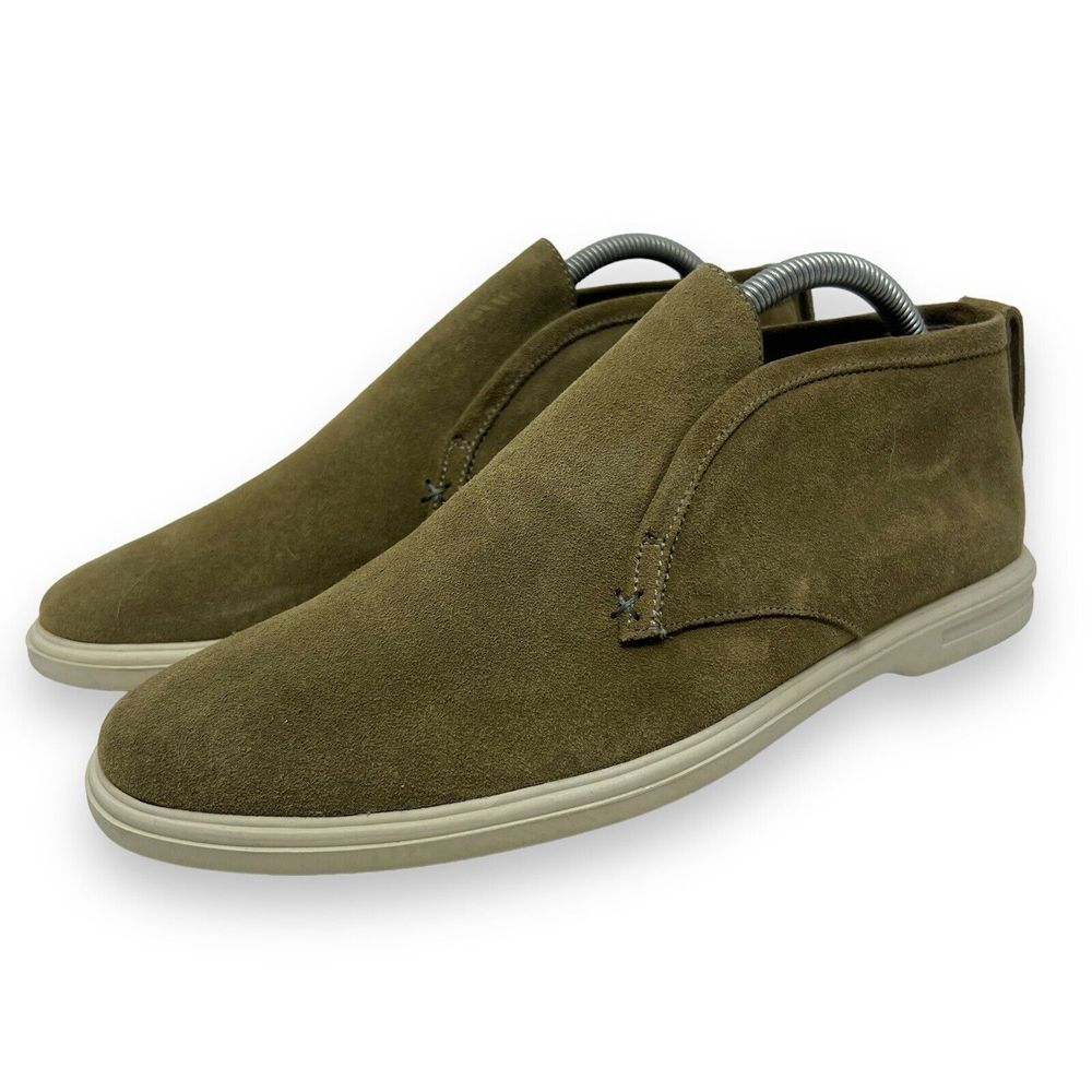 Peter Millar Men's 9 Tan Excursionist Chukka Suede Slip On Boots Shoes
